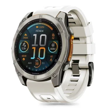 TECH-PROTECT SILICONE GARMIN FENIX 5S / PLUS 6S PRO 7S 8 (43 MM) TITANIUM