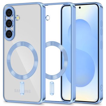 Tech-Protect MagFlex MagSafe Case for Samsung Galaxy S25 Clear Blue