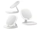 Foldable LED Makeup Vanity Mirror with 3 Light Modes and USB-C Rechargeable Battery