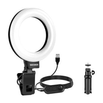 Neewer BR60 5" LED Ring Light with Clip and Desk Stand