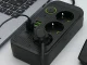 Power Strip with 3 Outlets and USB Ports, 4x USB-A 1x USB-C, 2m Cord