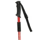 Folding Nordic Walking and Trekking Poles, Aluminum, 2 pcs, Red