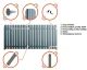 Horizontal Fence Profile 20/40 mm, RAL8017, Brown
