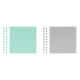 Ricokids Large Foam Puzzle Play Mat 180x180 cm, 9 pcs, Grey/Turquoise