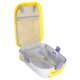 Kids Travel Suitcase on Wheels with LED, Cabin Luggage, Yellow