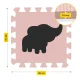 Educational Foam Puzzle Play Mat for Kids 150 x 150 cm, Pink