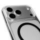 Puro iPhone 17 Pro Case Lite Mag, Transparent with Black Ring