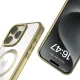 Apple iPhone 16 Pro 6.3\'\' Tech-Protect MagFlex MagSafe Case Cover, Clear with Gold Frame