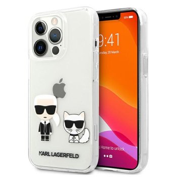 Karl Lagerfeld Karl & Choupette Case for iPhone 13 Pro Max - Transparent