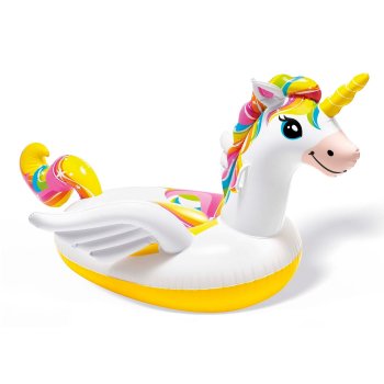 INTEX Inflatable Unicorn Island Ride-On Pool Float 57561