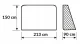 Bakalu Large Metal Football Goal with Net, 213x150x90 cm