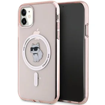 Karl Lagerfeld iPhone 11 / XR Case IML Choupette MagSafe, Pink