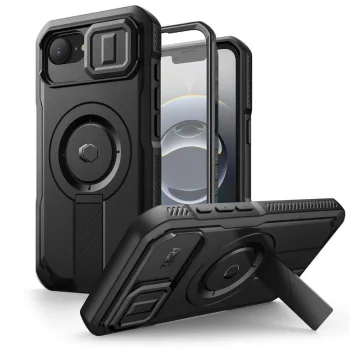 Tech-Protect Kevlar MagSafe Case for iPhone 16e / 17e - Black
