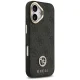 Guess iPhone 17 Case 4G Strass Logo & Big Strap Metal Buttons MagSafe, Black