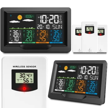 Berdsen Weather Station with Display BD-904 Black – Modern Digital Home Gadget