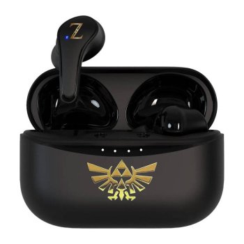 OTL The Legend of Zelda Wireless Bluetooth Earphones Earbuds TWS, Black Gold