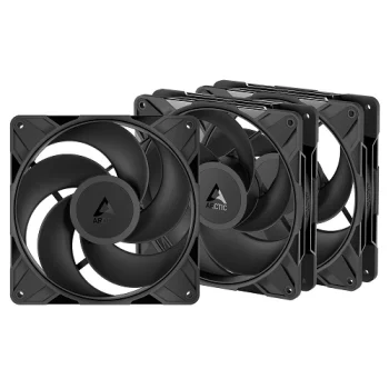 Arctic P14 PRO Reverse PWM PST 140 mm PC Case Fans, 3 pcs, Black