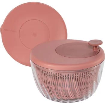 Guzzini Spin&Store Salad Spinner, 26 cm, Mauve Red