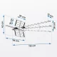 Berdsen BD-952 Passive Directional Outdoor TV Antenna DVB-T2 4K
