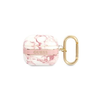 Guess AirPods 3 Cover Marble Strap Collection Pink