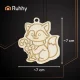 Wooden Christmas Ornaments for Painting Ruhhy 00026471, 24 pcs