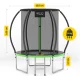 4Fizjo PRO Kids Garden Trampoline with Safety Net, 183 cm (6FT), Green/Black