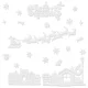 Ruhhy 00022305 Christmas Window Stickers, 66 cm