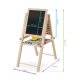 Ricokids Foldable Double-Sided Kids Easel with Magnetic Whiteboard & Chalkboard