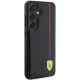Ferrari Samsung Galaxy S24 Case Carbon Printed Line, Black