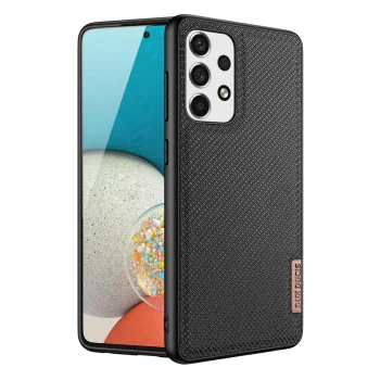 Dux Ducis Fino Case for Samsung Galaxy A73, Nylon Finish, Black