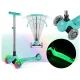 Ricokids Glow 3-in-1 Kids 3-Wheel Scooter with LED Wheels, Turquoise