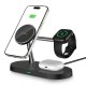 Tech-Protect A12 3in1 MagSafe Inductive Charger Smartphone/Headphones/Smartwatch - Black