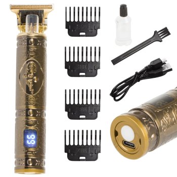 Professional Cordless Hair and Beard Trimmer SK-8001, Gold