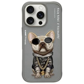 Nimmy Glasses Cool Dog Phone Case Cover iPhone 16 Pro Max - Gray