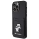 Karl Lagerfeld Saffiano Cardslot Case for iPhone 15 Pro Max, Black