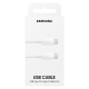 Samsung USB-C uz USB-C 5A kabelis 1m, balts