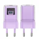 Acefast A53 GaN USB-C PD 30W Charger with Display - Purple
