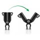 Plant Stake Connectors 11mm A-Type Plonos PL-941 4 Pcs, Black