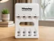 Maxday 704A2 AA/AAA Battery Charger with USB-C, 4 Slots, White