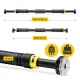 4Fizjo 531 Adjustable Doorway Pull-Up Bar (66-100 cm), Black/Yellow
