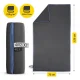 4FIZJO Quick-Drying Microfibre Towel 130 x 75 cm, Grey