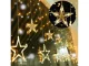 Lights Star Garland Light Curtain 138 LED Outdoor Indoor, Warm color