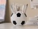 Soccer Ball Desk Organizer Pen and Pencil Holder for Office and Kids Room, black