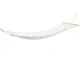 Woven Garden Hammock with Wooden Spreader Bars, 190x80 cm, 150 kg, White
