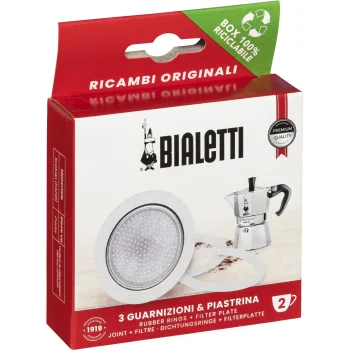 Bialetti 0800032 Replacement Gaskets and Filter for 2-Cup Espresso Makers