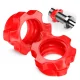 4Fizjo 25 mm Plastic Threaded Barbell Collars, 2 pcs, Red