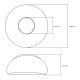 Maclean MCE417 Reflector for 50W LED Bulbs