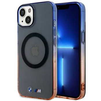 BMW iPhone 14 Case Gradient Bumper MagSafe, Grey