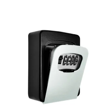 Key Storage Box with 4-Digit Combination Code 120x90x40mm, Grey/Black