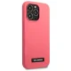 Karl Lagerfeld Silicone Plaque Case for iPhone 13 Pro Max, Fuchsia